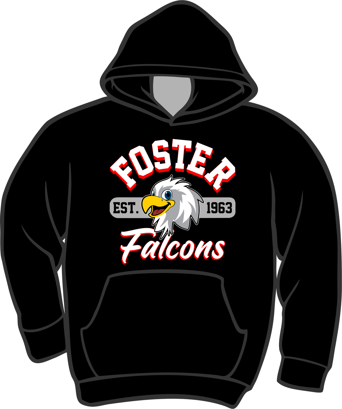 Foster Black Hoodies