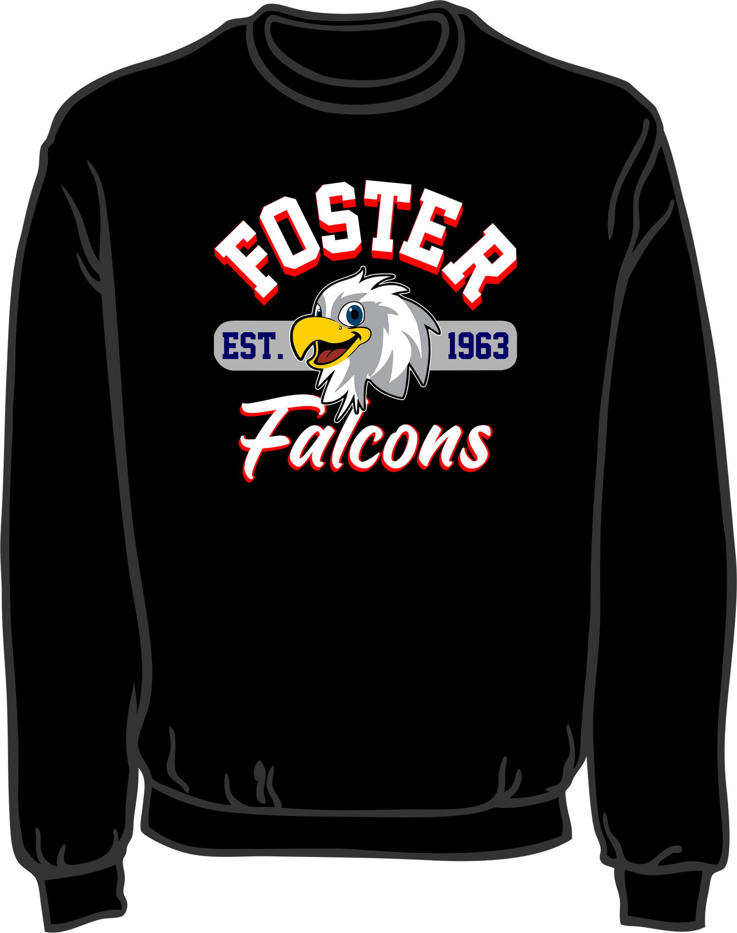 Foster Black Crewneck Sweater
