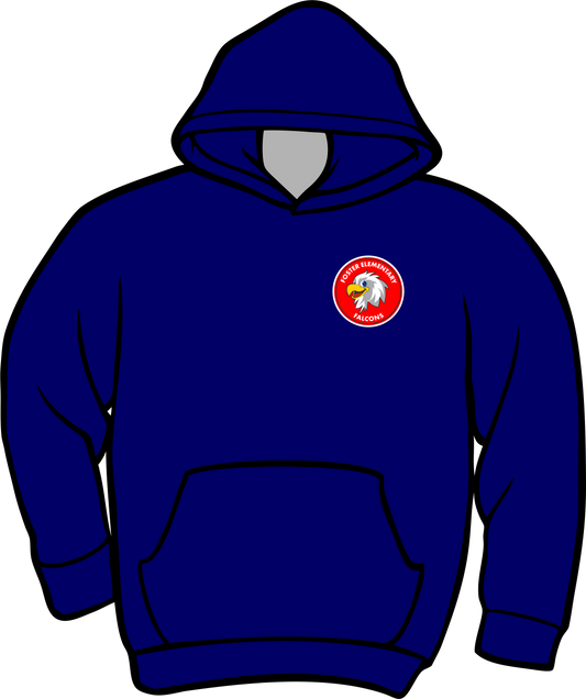 Foster Navy Hoodie with Patch