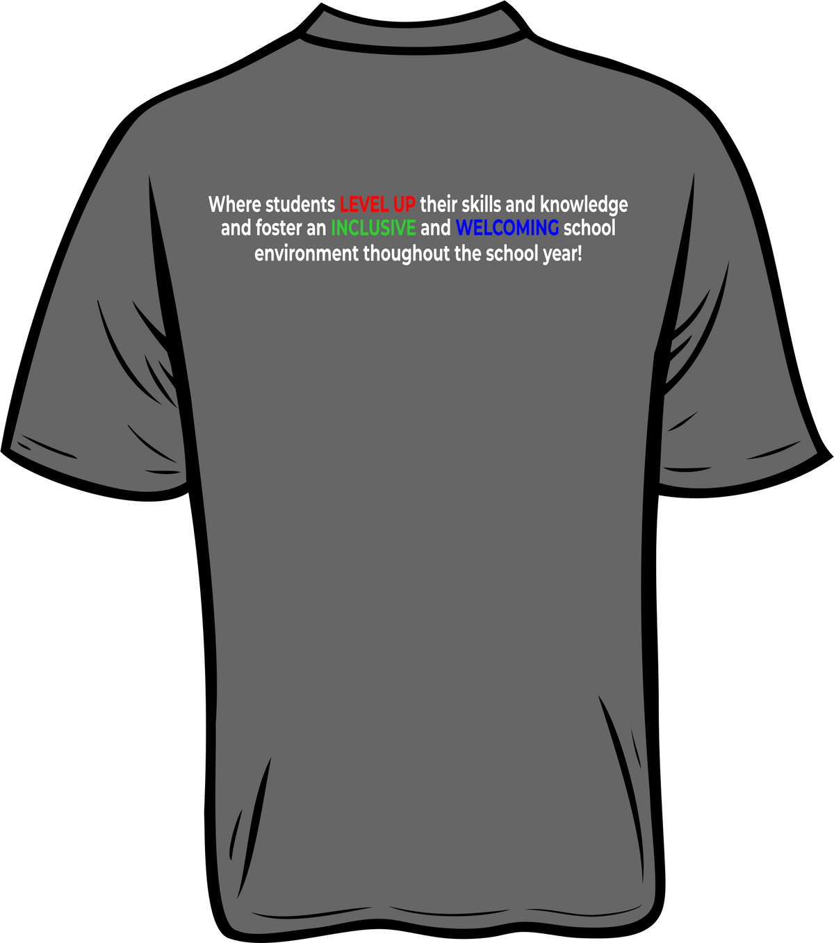 Foster Game on charcoal shirt