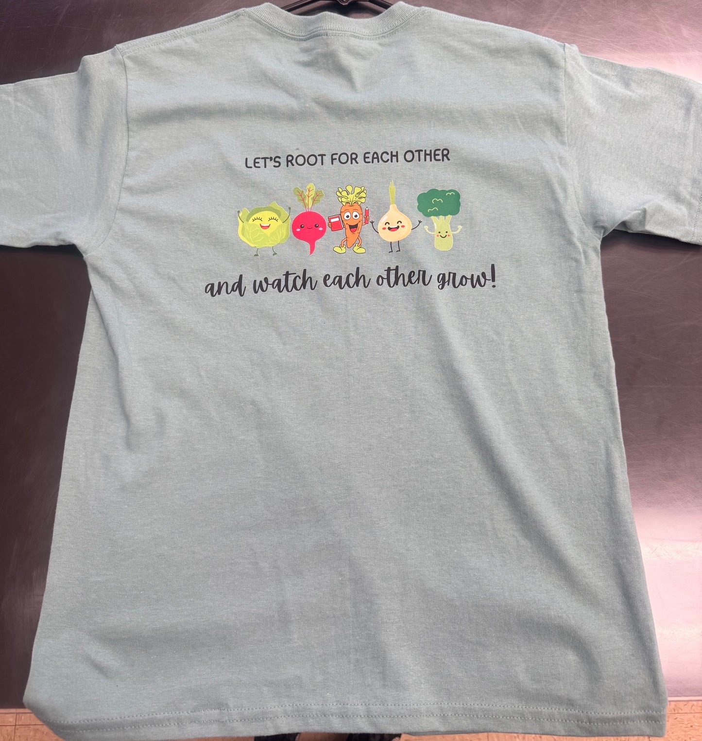 Bursch Let's root for each other fundraiser shirt.