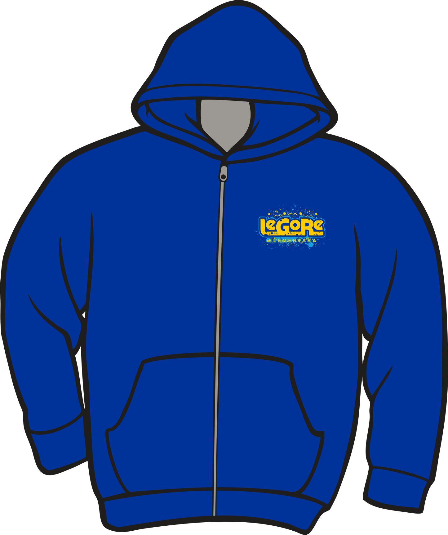 Le Gore Zip-Up Hoodies