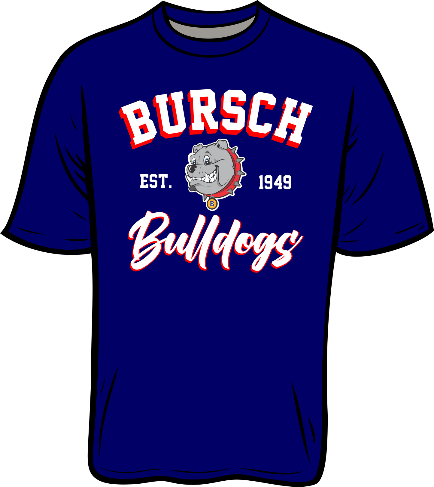 Bursch Bulldogs Navy Shirt
