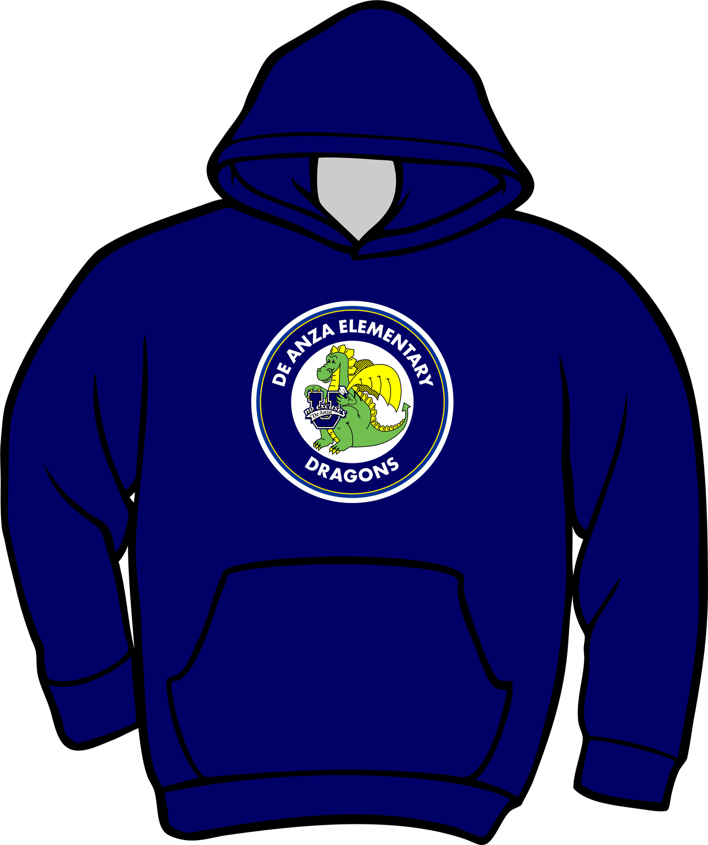 De Anza Navy Hoodie