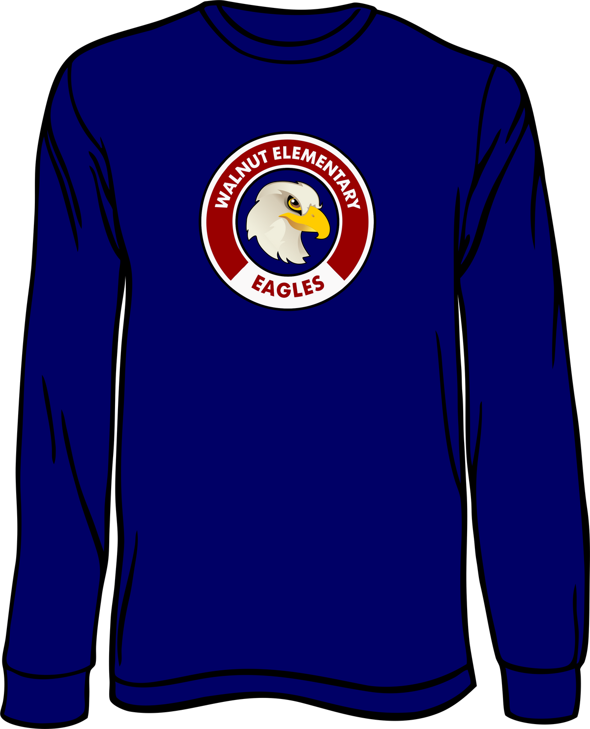 Walnut Navy Long Sleeve Shirt