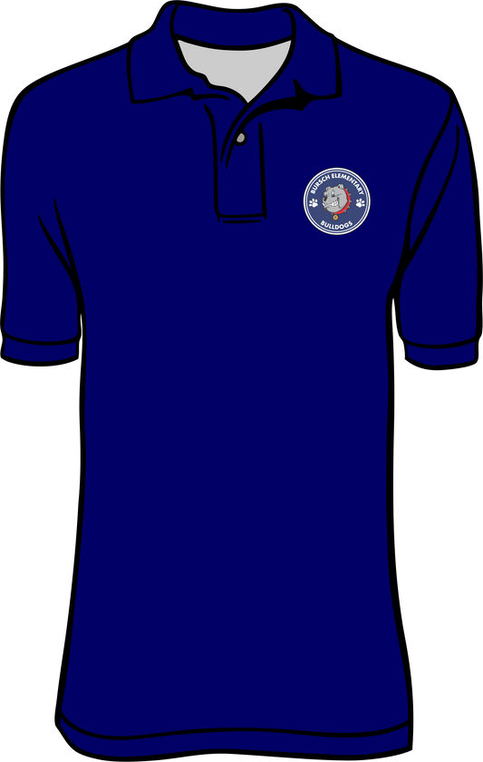 Bursch Navy Polo with Patch
