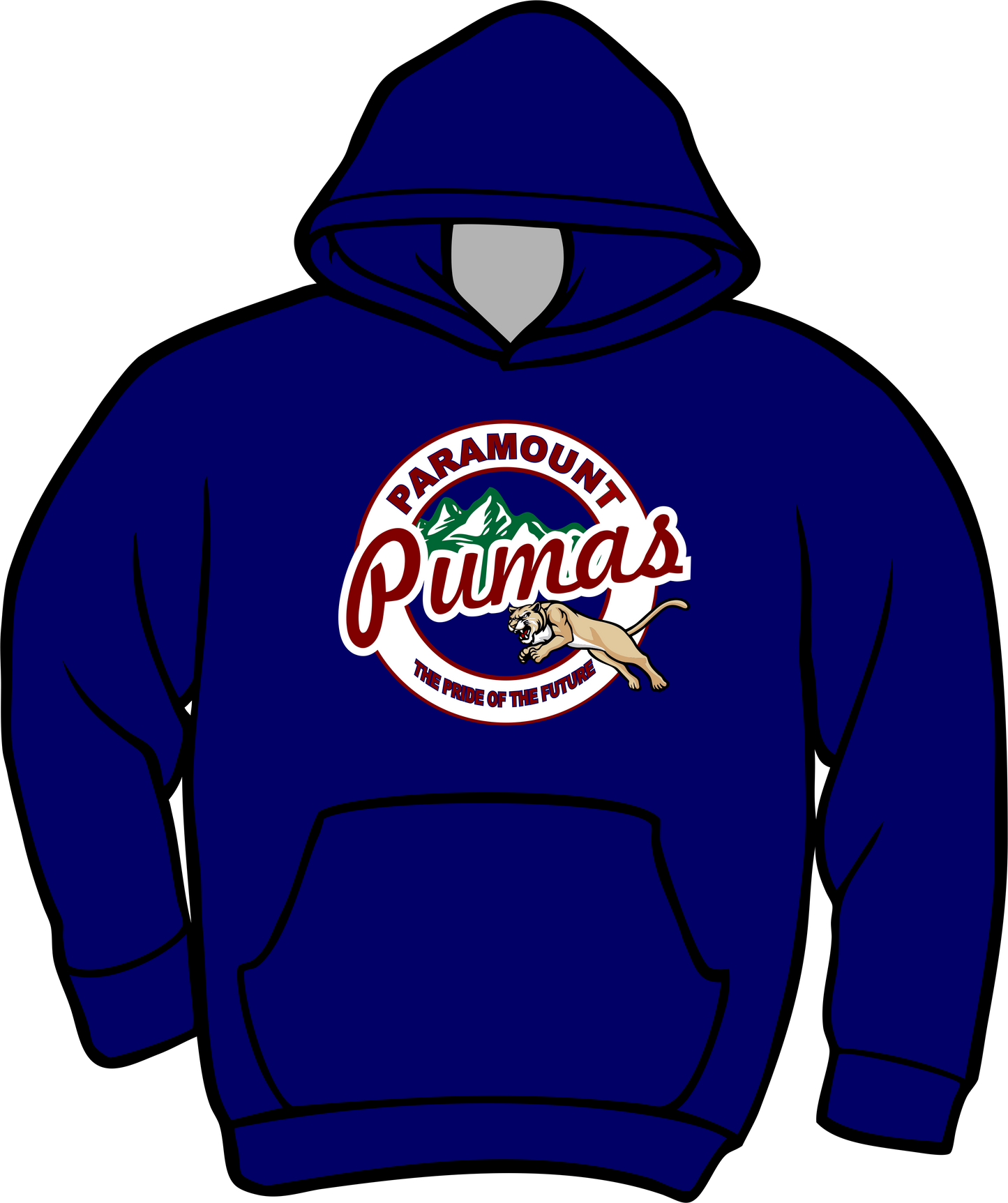Paramount Navy Hoodies