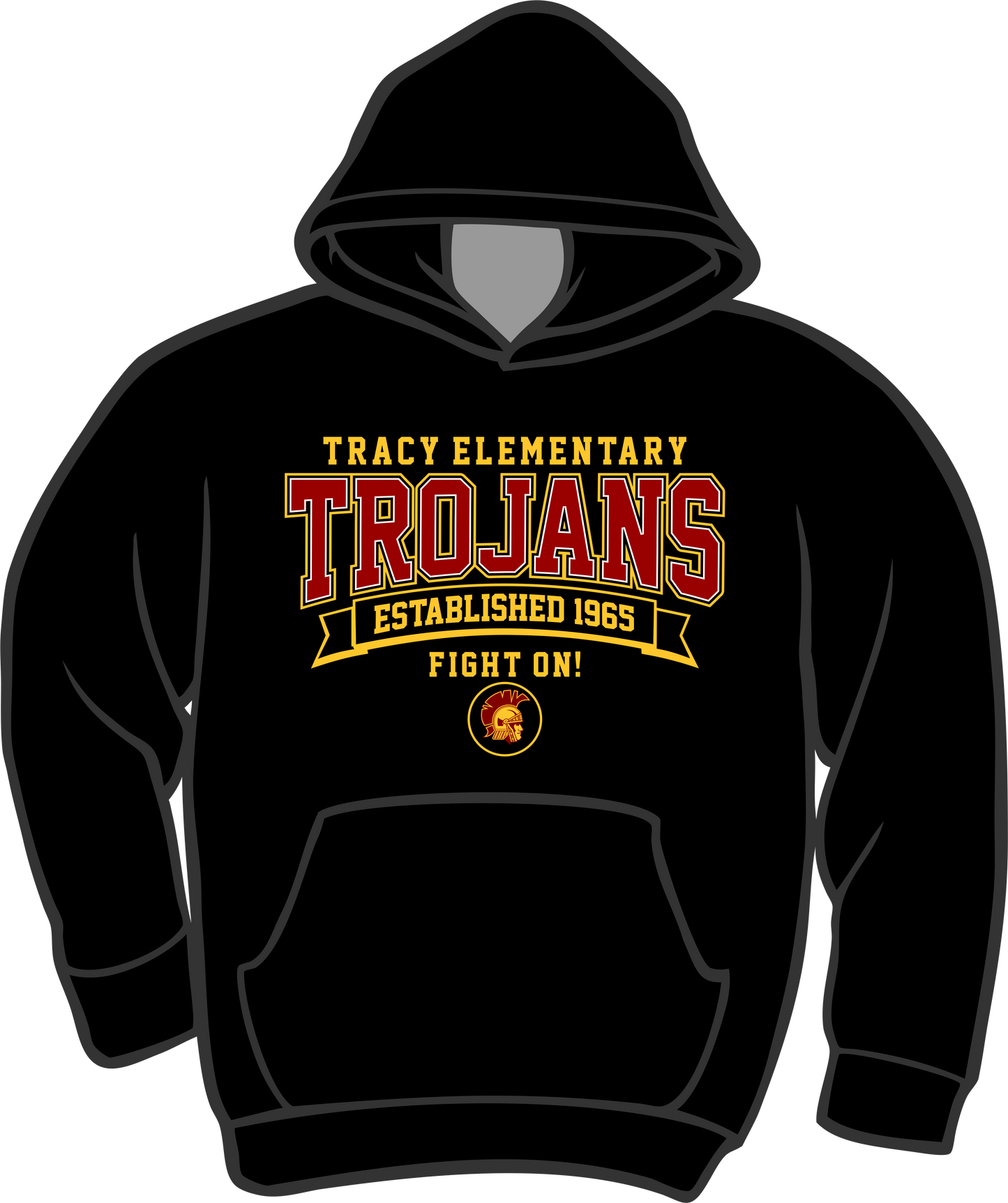 Tracy New Black Hoodie