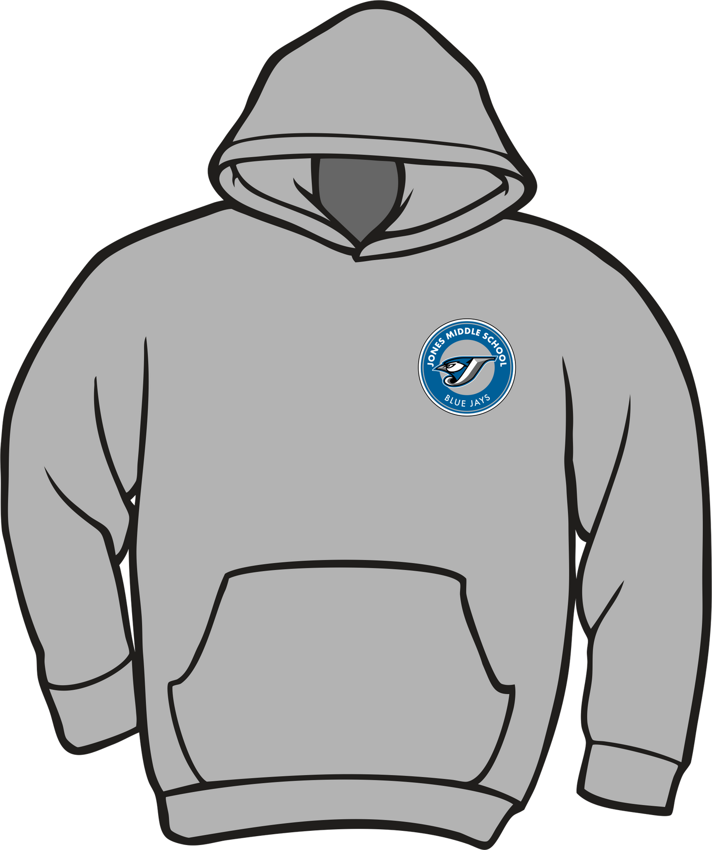 Jones Sports Grey Hoodie