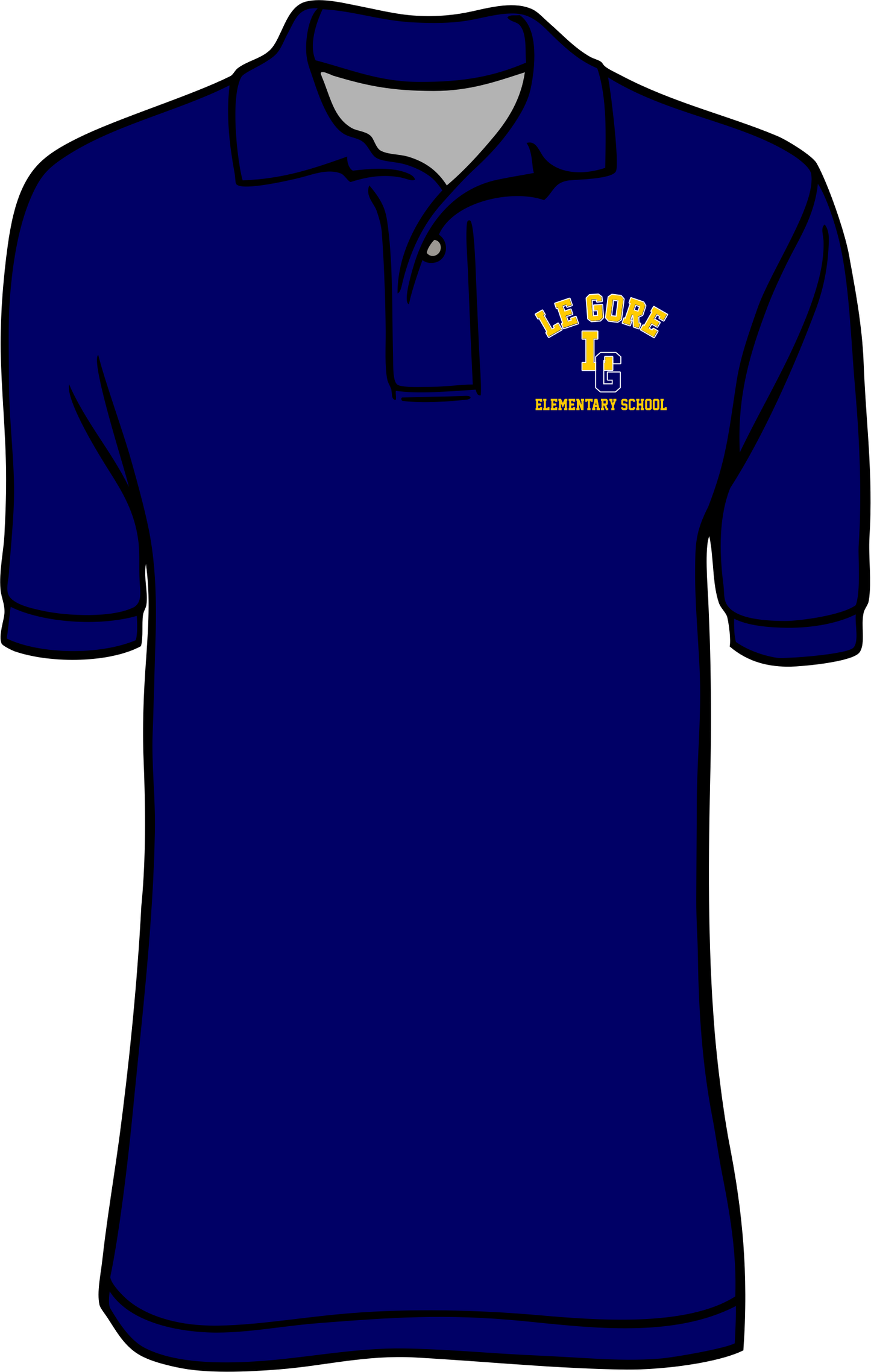 LeGore New Navy Polo LG Logo
