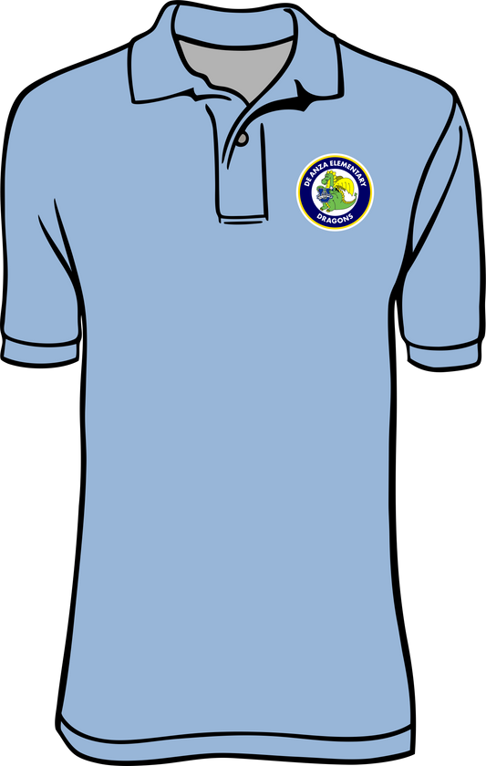 De Anza Light Blue Polo