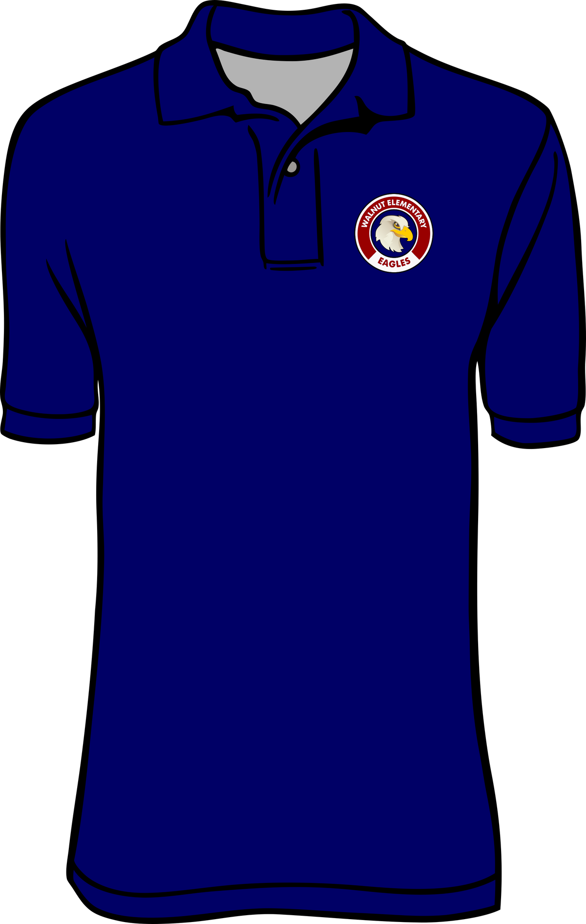 Walnut Navy Polo