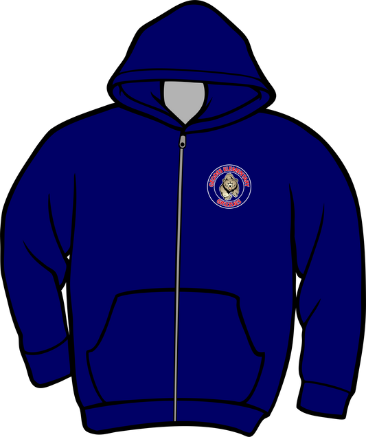 Geddes Navy Zip Up Hoodie