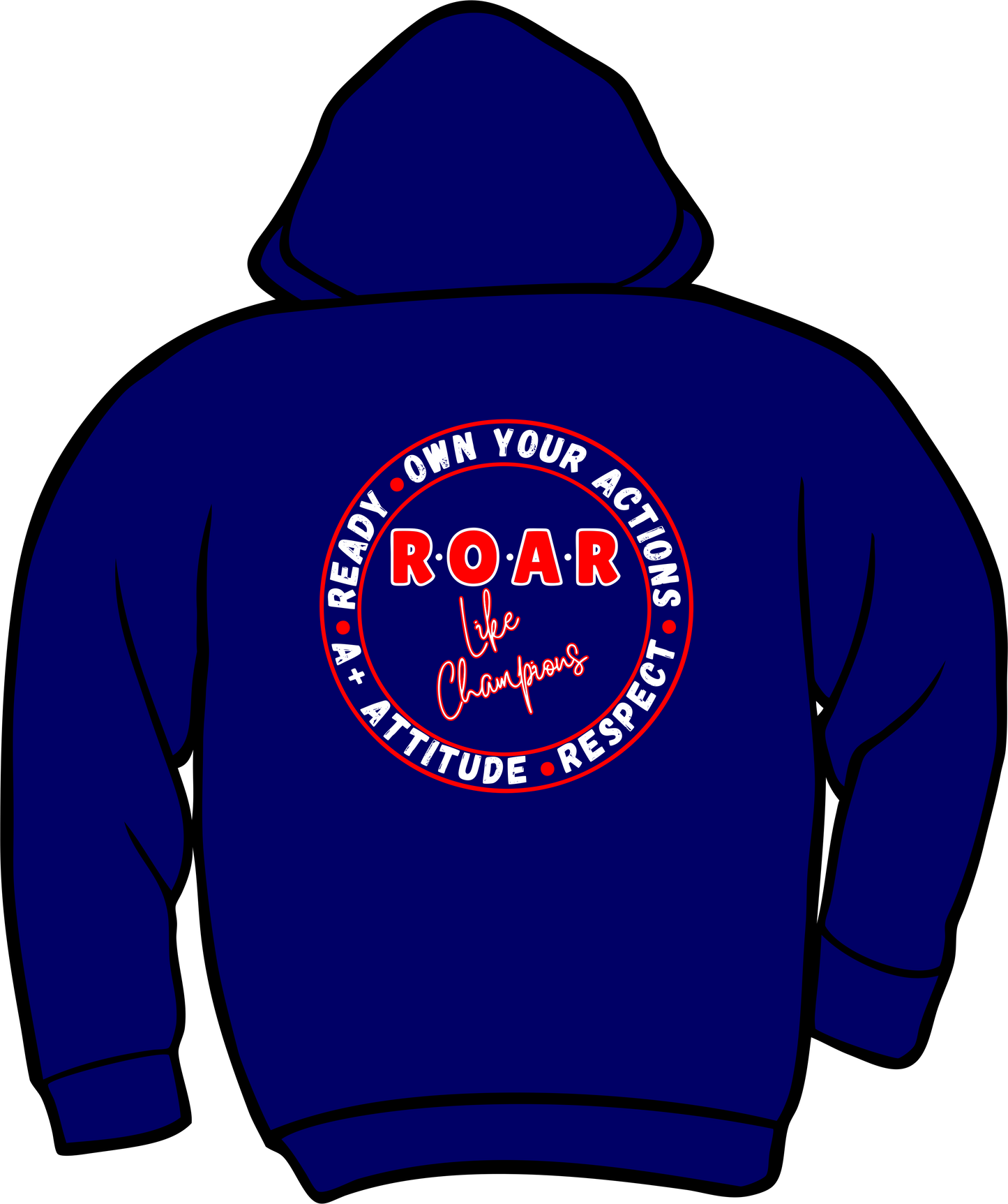 Geddes Navy Zip Up Hoodie