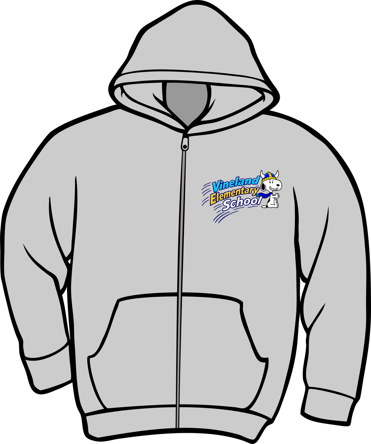 Vineland Zip Up Snoopy Hoodie