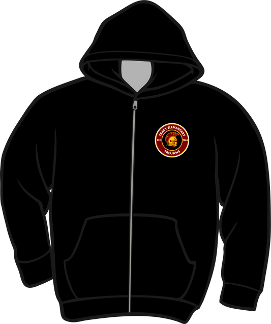 Tracy New Black Zip Up Hoodie