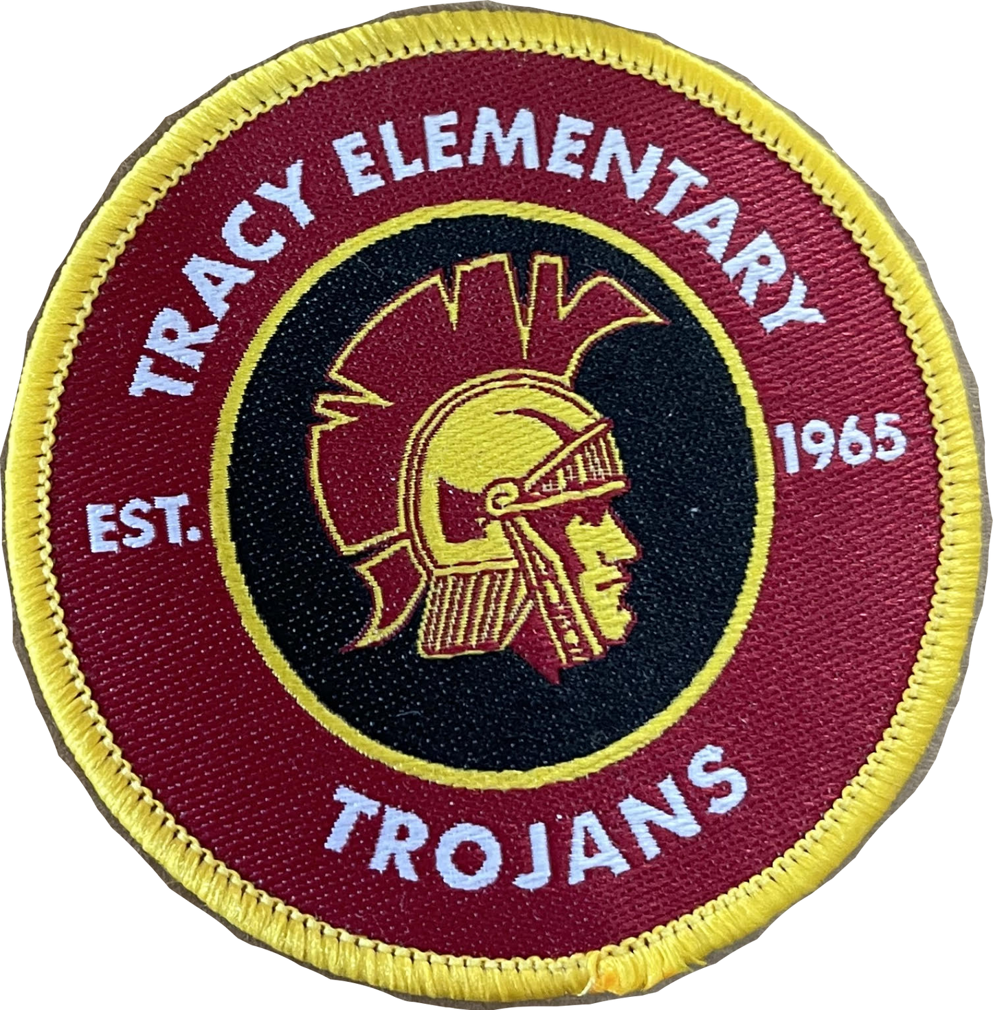 Tracy Maroon Polo with a Patch